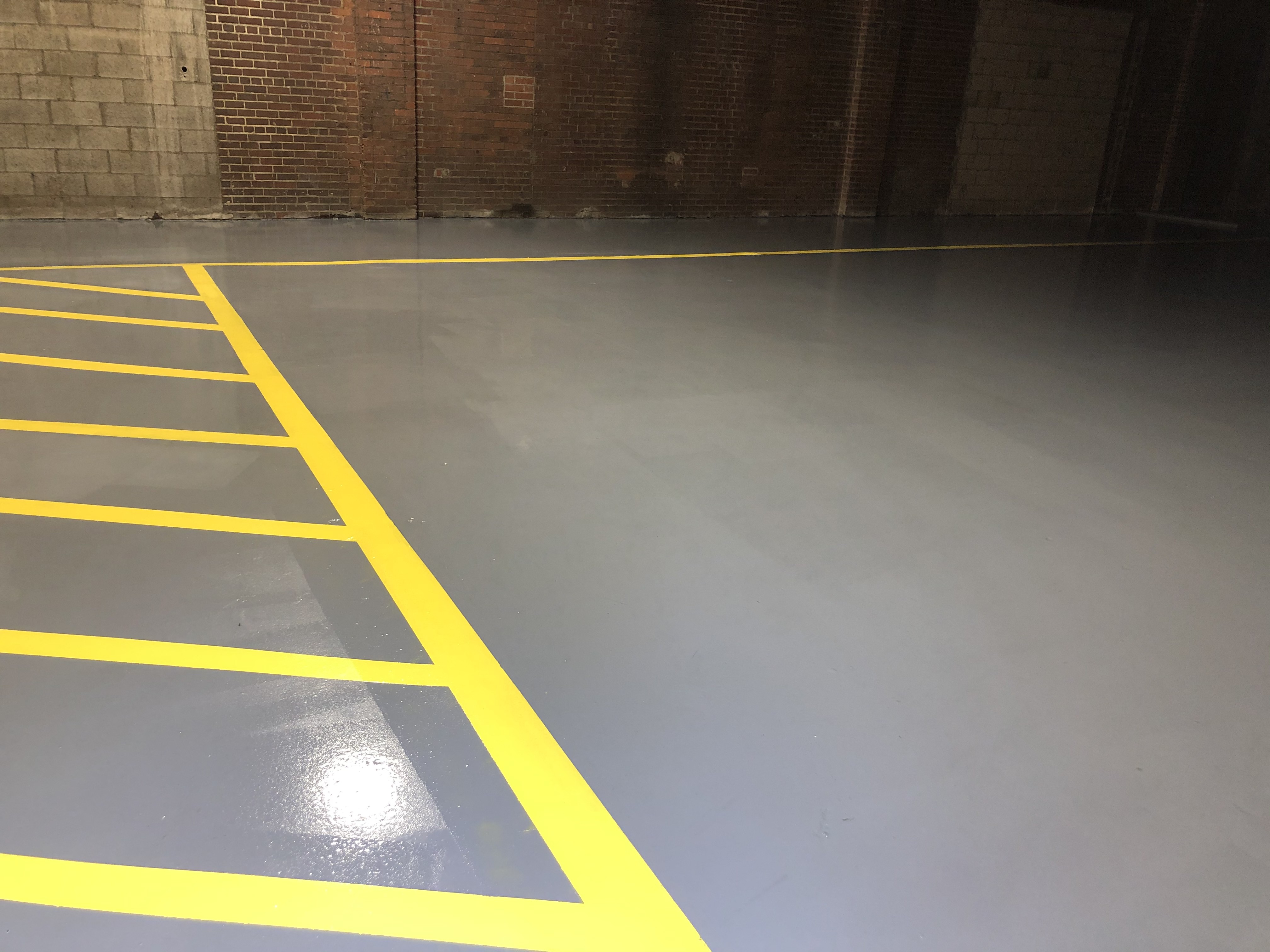 Garage Commercial Floor Lines - Floors in a Day